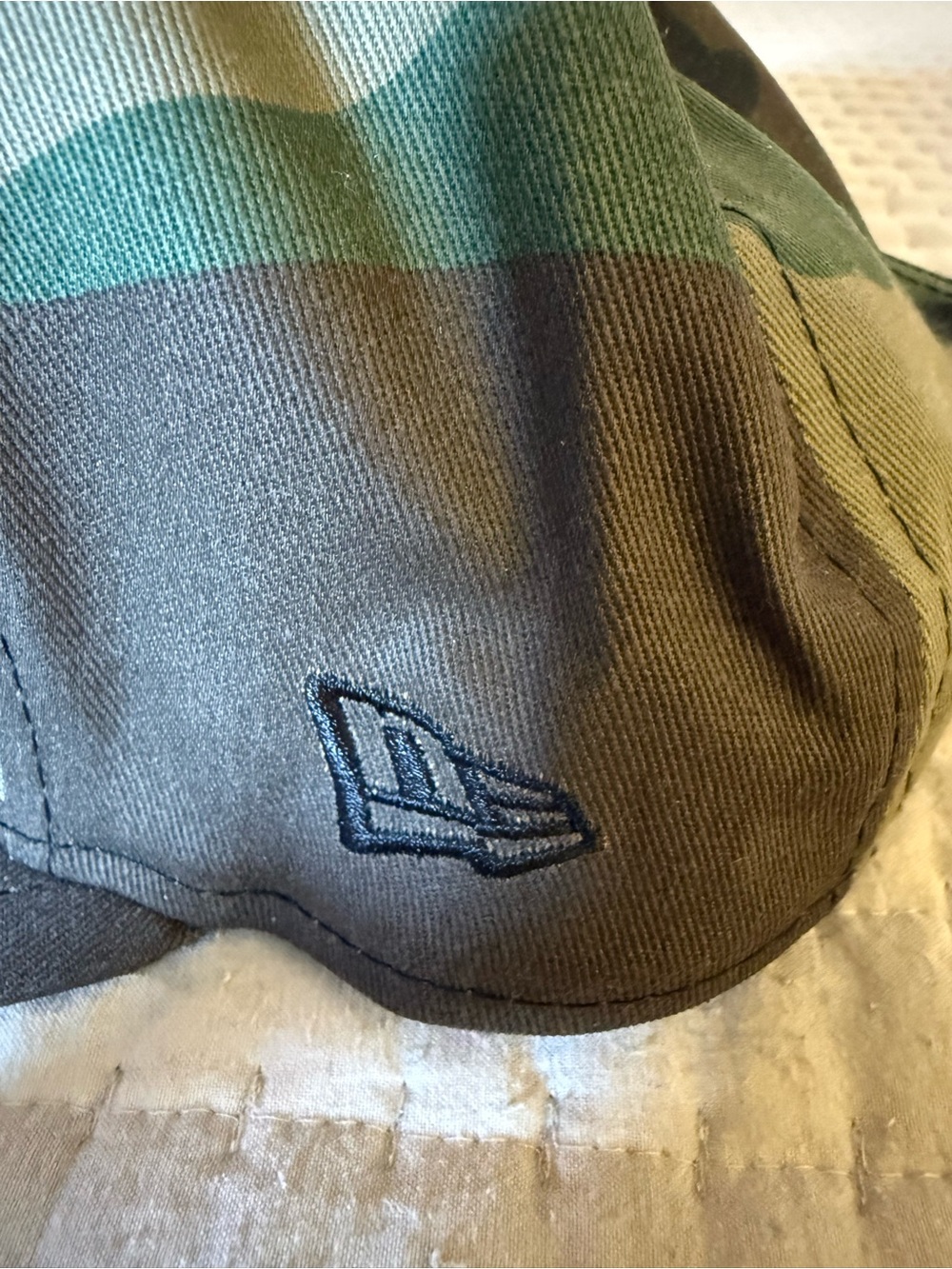 New Era Los Angeles Camo Flat Brim Cap - Green/Brown - Picture 3 of 7